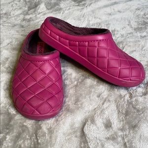 Dark Pink Crocs House Shoes